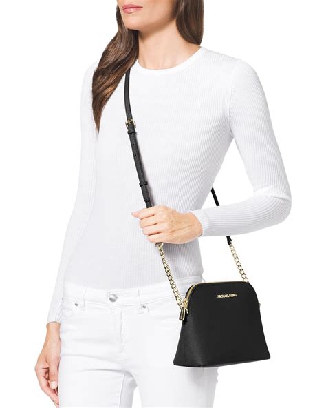 michael kors cindy large dome crossbody review|michael kors jet set dome.